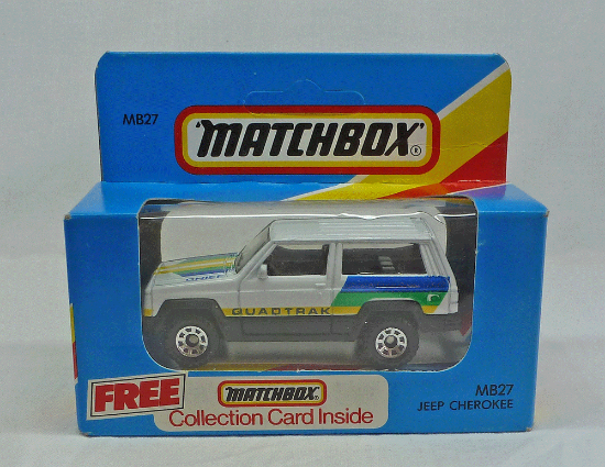 Picture of Matchbox Blue Box MB27 Jeep Cherokee White [B]