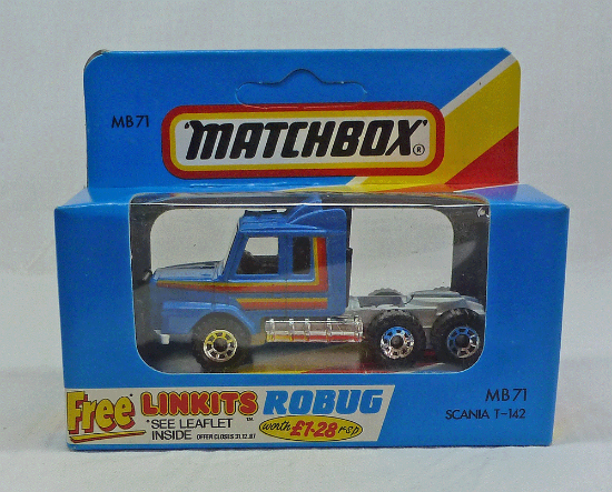 Picture of Matchbox Blue Box MB71 Scania T-142 Truck Blue [B]