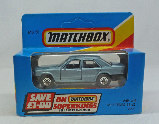 Picture of Matchbox Blue Box MB58 Mercedes 300E Steel Blue