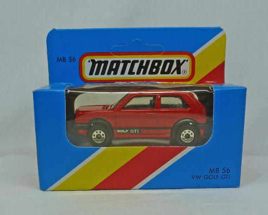 Picture of Matchbox Blue Box MB56 VW Golf GTI Small Tampo CP 8 Dot Wheels [A]