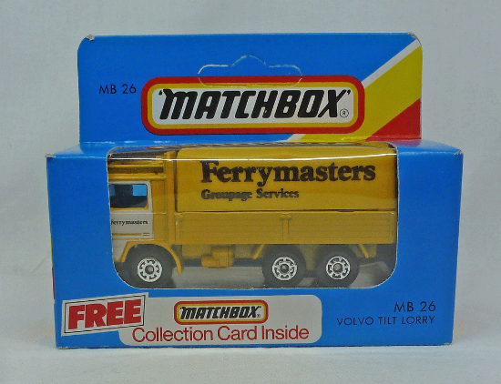 Picture of Matchbox Blue Box MB26 Volvo Tilt Lorry "Ferrymasters" [Macau]