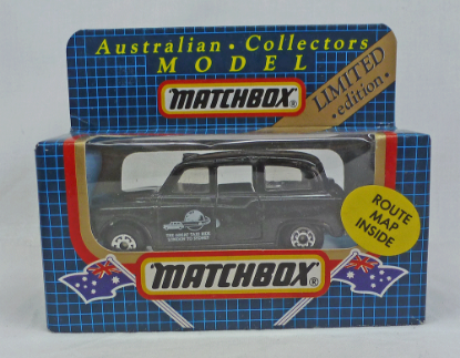 Picture of Matchbox Dark Blue Box MB4 London Taxi with Route Map