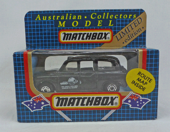 Picture of Matchbox Dark Blue Box MB4 London Taxi with Route Map