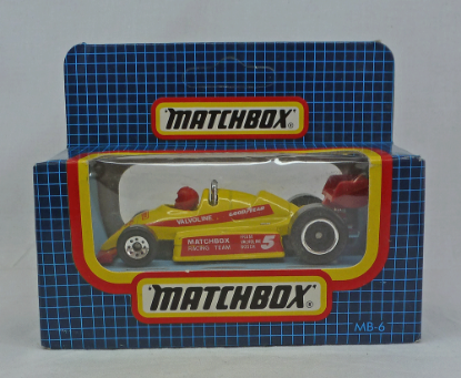 Picture of Matchbox Dark Blue Box MB6 Formula 1 Racing Car Yellow 