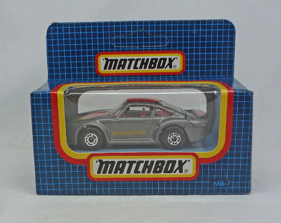 Picture of Matchbox Dark Blue Box MB7 Porsche 959 Dark Metallic Grey