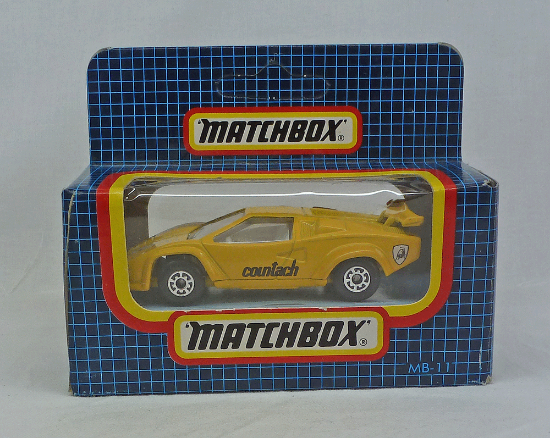 Picture of Matchbox Dark Blue Box MB11 Lamborghini Countach Yellow