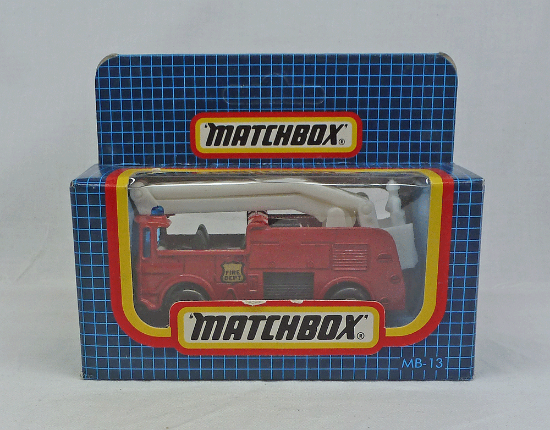 Picture of Matchbox Dark Blue Box MB13 Snorkel Fire Engine