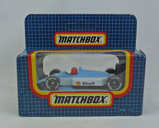 Picture of Matchbox Dark Blue Box MB14 Grand Prix Racer Blue 