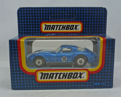 Picture of Matchbox Dark Blue Box MB15 Corvette Grand Sport [Macau]