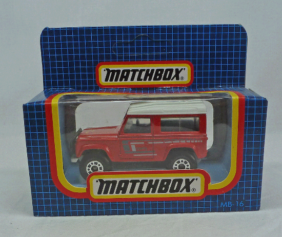 Picture of Matchbox Dark Blue Box MB16 Land Rover Red