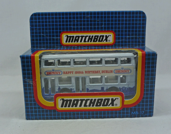 Picture of Matchbox Dark Blue Box MB17 London Bus "DENNY" 1000th Birthday Dublin