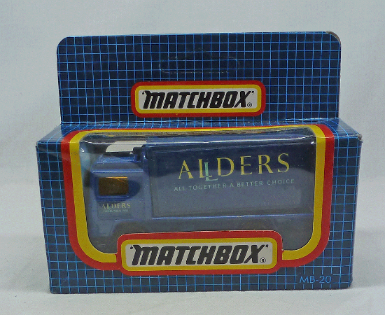 Picture of Matchbox Dark Blue Box MB20 Volvo Container Truck "Allders"