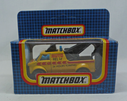 Picture of Matchbox Dark Blue Box MB21 Breakdown Van Yellow