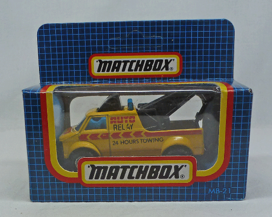 Picture of Matchbox Dark Blue Box MB21 Breakdown Van Yellow