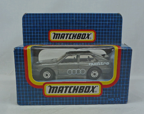 Picture of Matchbox Dark Blue Box MB25 Audi Quattro Metallic Grey