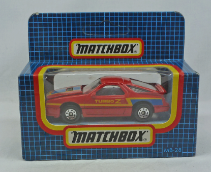 Picture of Matchbox Dark Blue Box MB28 Chrysler Daytona Red