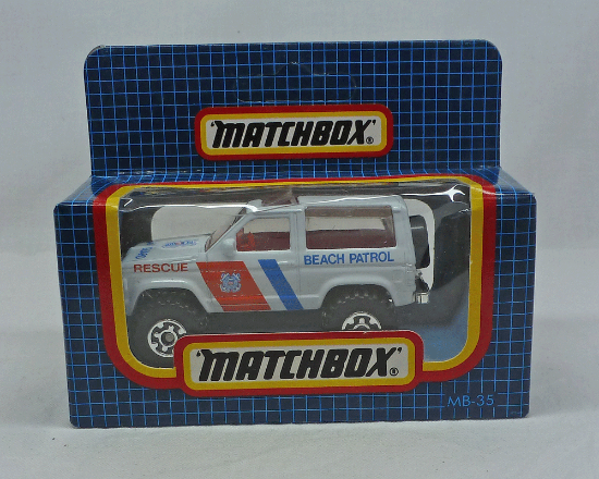 Picture of Matchbox Dark Blue Box MB35 Ford Bronco "Beach Patrol"