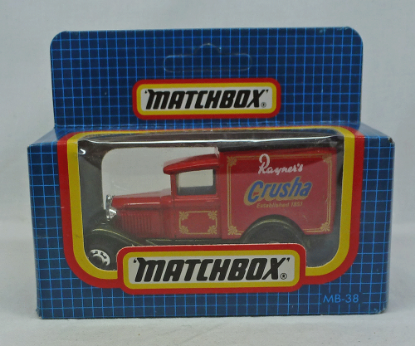 Picture of Matchbox Dark Blue Box MB38 Ford Model A Van "Crusha"