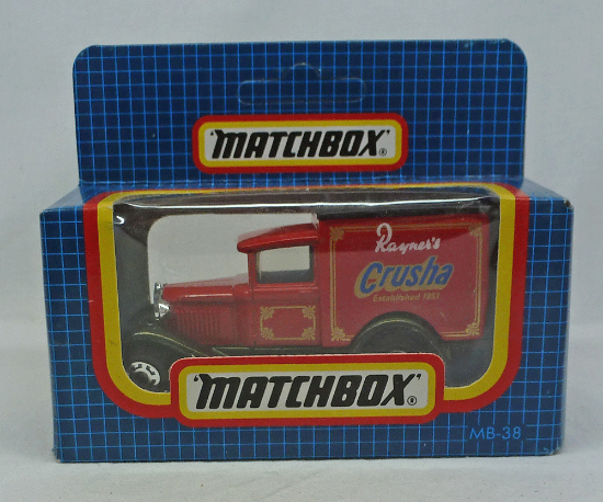Picture of Matchbox Dark Blue Box MB38 Ford Model A Van "Crusha"