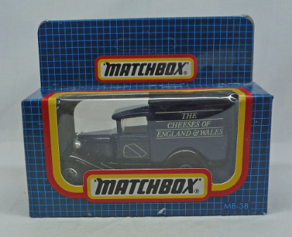 Picture of Matchbox Dark Blue Box MB38 Ford Model A Van "Cheeses"