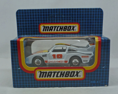 Picture of Matchbox Dark Blue MB41 Racing Porsche White