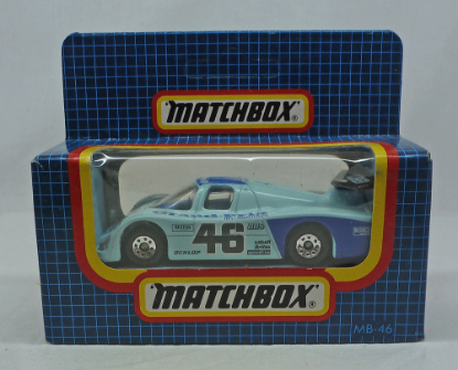 Picture of Matchbox Dark Blue Box MB46 Sauber Group C Pale Blue "Grand Prix" 