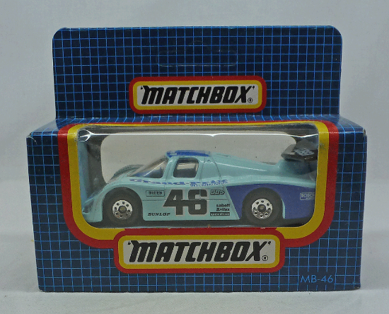 Picture of Matchbox Dark Blue Box MB46 Sauber Group C Pale Blue "Grand Prix" 
