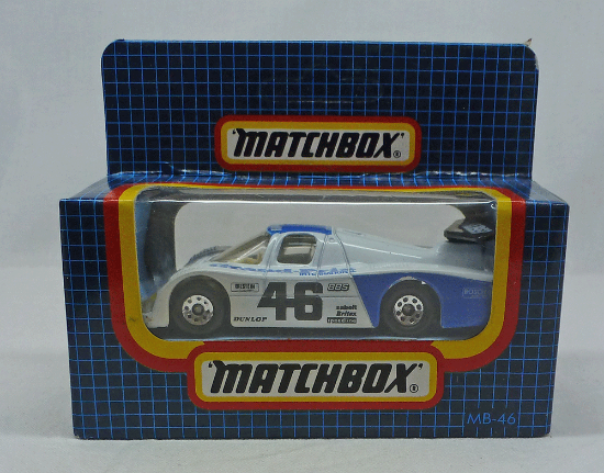 Picture of Matchbox Dark Blue Box MB46 Sauber Racer White/Blue