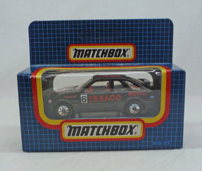 Picture of Matchbox Dark Blue Box MB55 Ford Sierra XR4i Black "Texaco" [Macau Issue]