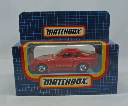 Picture of Matchbox Dark Blue Box MB59 Porsche 944 Red [Macau issue]