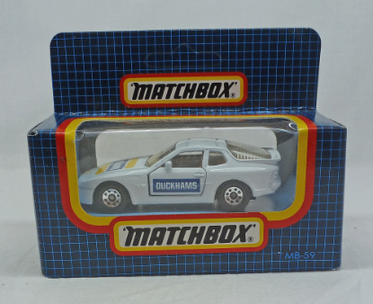 Picture of Matchbox Dark Blue Box MB59 Porsche 944 White "Duckhams"