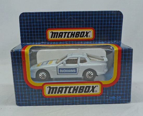 Picture of Matchbox Dark Blue Box MB59 Porsche 944 White "Duckhams"