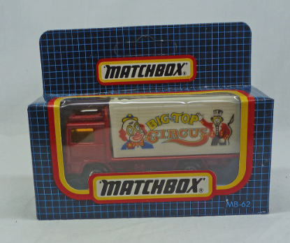 Picture of Matchbox Dark Blue Box MB62 Volvo Circus Truck