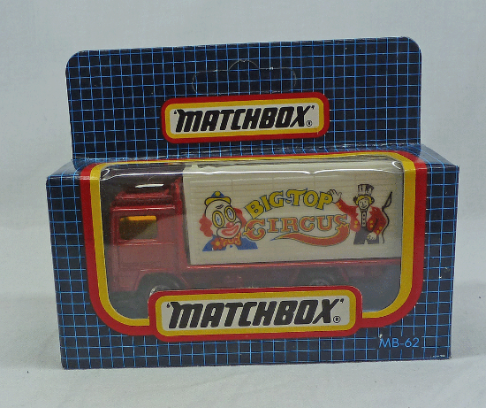 Picture of Matchbox Dark Blue Box MB62 Volvo Circus Truck