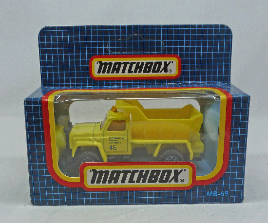 Picture of Matchbox Dark Blue Box MB69 Snow Plough Yellow