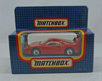 Picture of Matchbox Dark Blue Box MB70 Ferrari F40 [Macau issue]