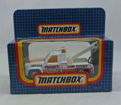 Picture of Matchbox Dark Blue Box MB71 GMC Wreck Truck