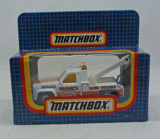 Picture of Matchbox Dark Blue Box MB71 GMC Wreck Truck