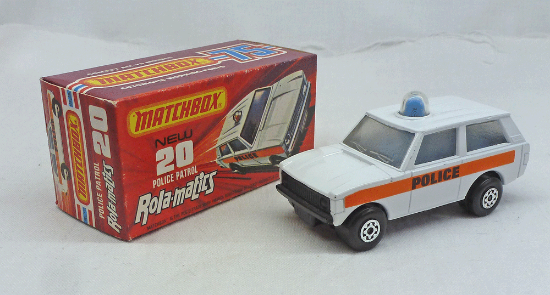 Picture of Matchbox Superfast MB20e Range Rover Police Patrol White with Black Base