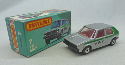 Picture of Matchbox Superfast MB7e VW Golf Silver with L TYPE BOX