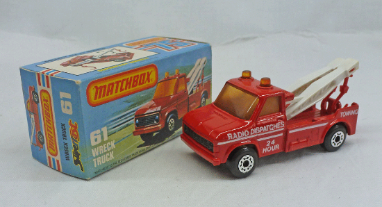 Picture of Matchbox Superfast MB61d Wreck Truck Red "Radio Dispatches"
