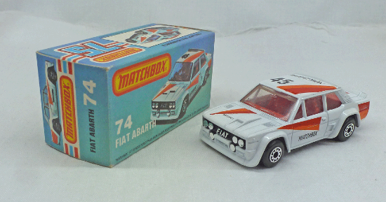 Picture of Matchbox Superfast MB74e Fiat Abarth with Red Interior