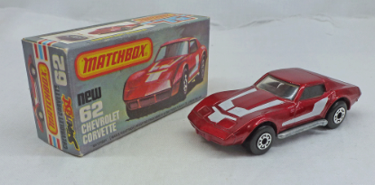 Picture of Matchbox Superfast MB62f Chevrolet Corvette Red with Black Interior