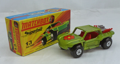 Picture of Matchbox Superfast MB13e VW Baja Buggy Light Green with RED Interior