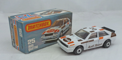 Picture of Matchbox Superfast MB25g Audi Quattro with Gloss Black Base