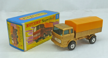 Picture of Matchbox Superfast MB1e Mercedes Truck with Yellow Canopy