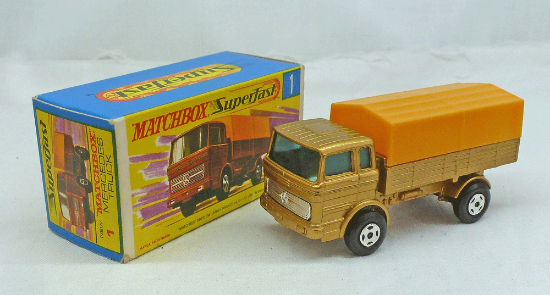 Picture of Matchbox Superfast MB1e Mercedes Truck with Yellow Canopy