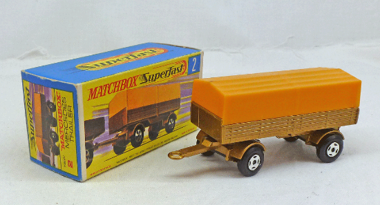 Picture of Matchbox Superfast MB2d Mercedes Trailer with Yellow Canopy