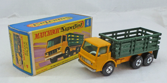 Picture of Matchbox Superfast MB4d Dodge Stake Truck Dark Yellow