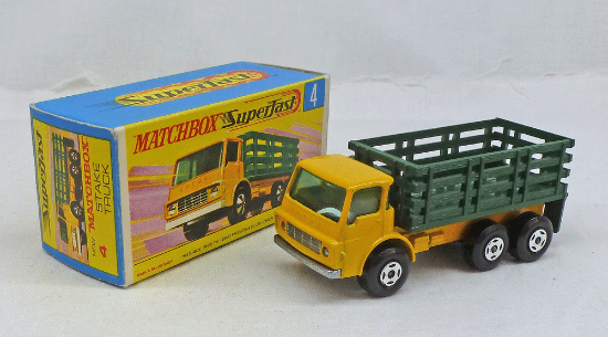 Picture of Matchbox Superfast MB4d Dodge Stake Truck LIGHT YELLOW